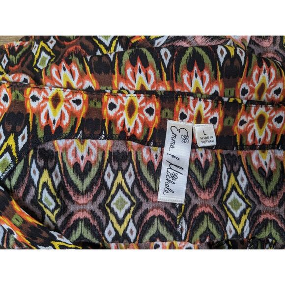 New Emma & Michele Slip Sundress Size Large Sleeveless Boho V-Neck Laced Front - Picture 3 of 4